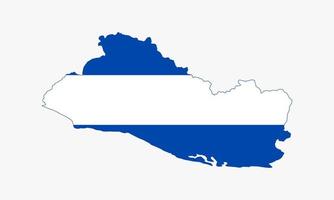 diseño de vector de mapa de el salvador sobre fondo blanco