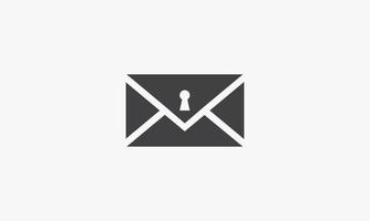 email protection icon isolated on white background. vector