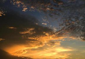 Sky photography with colorful clouds photo