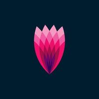 Beautiful flower logo design vector