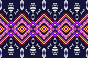 Beautiful geometric ethnic art pattern traditional. Design for carpet,wallpaper,clothing,wrapping,batik,fabric,Vector illustration. Figure tribal embroidery style. vector