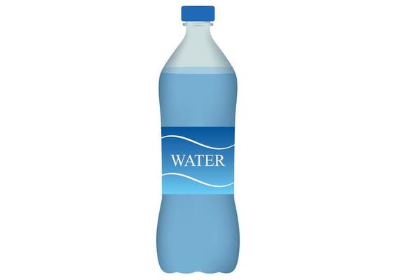 drinking water bottle plastic isolated on white background, illustrator  bottle plastic transparent, clip art of bottle water drink single Stock  Vector