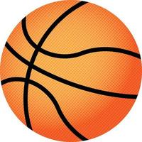 Clipart Basketball in flat style. Vector Basketball