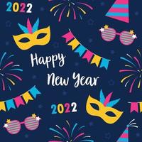 New Year Seamless Pattern vector