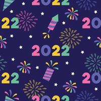 New Year Seamless Pattern vector