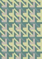 Geometric Shapes. Mosaic - 3D model, optical illusion vector