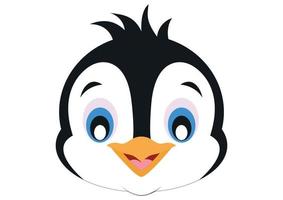 Icon of Smile Penguin Face. Animals. Vector of Penguin Face