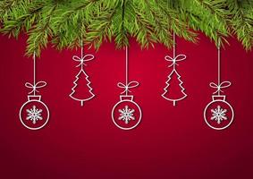 Christmas Decoration Background vector