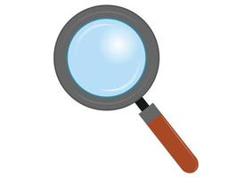 Magnifying Glass Clipart isolated on white background vector