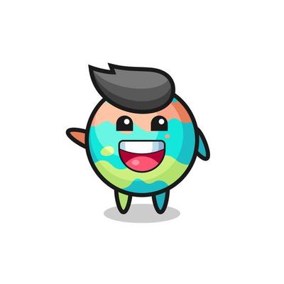 happy bath bombs cute mascot character