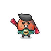 mars boxer mascot character vector