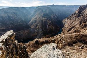 cañón de sulak. chirkeyskaya hpp. naturaleza del cáucaso. daguestán, rusia. foto