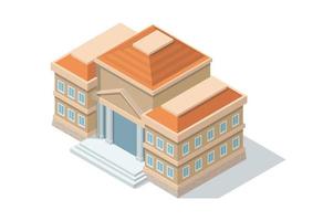 ilustración de edificio de capital vector