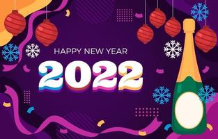 New Year Festivity Background Template vector