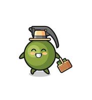 grenade herbalist character searching a herbal vector