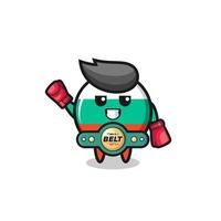 bulgaria flag boxer mascot character vector