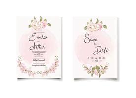 diseños de invitaciones de boda inspiración. vector