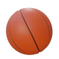 Realistic basketball isolated on white background Free Photo