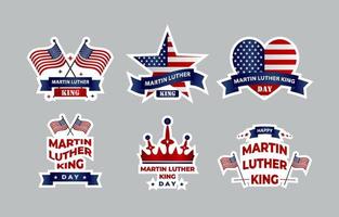 Martin Luther King Day Sticker vector
