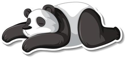 Panda bear animal cartoon sticker vector