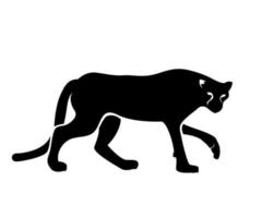 silhouette of cheetah, cheetah and panther, running cheetah vector