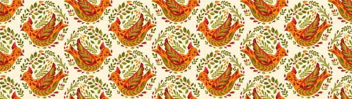 Seamless pattern Merry Christmas 2022.Branch leaves elegant xmas design. vector