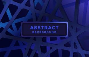 Blue Linear Abstract Paper Cut Concept vector