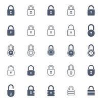 Padlock Icon Vector Template Illustration Design