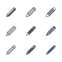 Pencil, Stationery Icon Vector Template