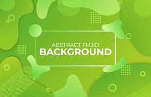 Green Gradient Fluid Background vector