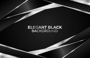 elegante fondo negro y plateado vector