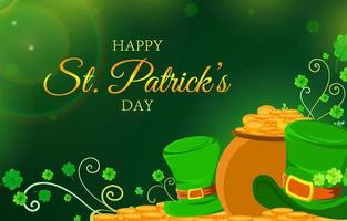 St Patrick's Day with Hat Background vector