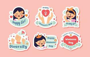 International Womens Day Sticker vector