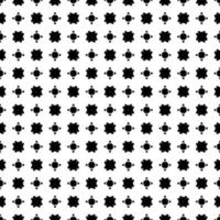 textura de patrón de superficie en blanco y negro. bw diseño gráfico ornamental. adornos de mosaico. plantilla de patrón. vector