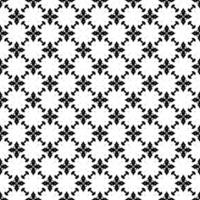 textura de patrón de superficie en blanco y negro. bw diseño gráfico ornamental. adornos de mosaico. plantilla de patrón. ilustración vectorial. vector