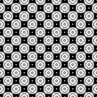 textura de patrón de superficie en blanco y negro. bw diseño gráfico ornamental. adornos de mosaico. plantilla de patrón. ilustración vectorial. vector