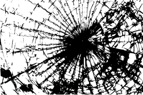 Grunge vector texture. Abstract cracked glass background. Aged and weathered broken surface. Dirty and damaged. Detailed rough backdrop.