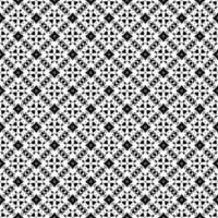 textura de patrón de superficie en blanco y negro. bw diseño gráfico ornamental. adornos de mosaico. plantilla de patrón. ilustración vectorial. vector