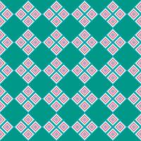 Square back design and white seamless on bright green background to decorate wallpaper, wrapping paper, fabrics, backdrops and more. vector