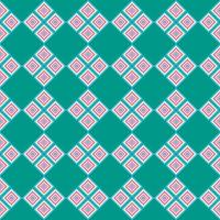 Square back design and white seamless on bright green background to decorate wallpaper, wrapping paper, fabrics, backdrops and more. vector