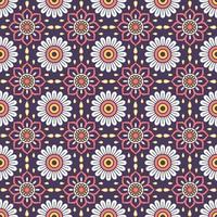 Floral seamless pattern full-size design for decorating, wallpaper, wrapping paper, fabric, backdrop and etc. vector