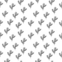 Flower pattern black and white design for decorating, wallpaper, wrapping paper, fabric, backdrop and etc. vector