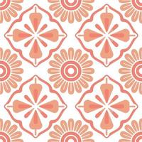Orange flower pattern design for decorating, wallpaper, wrapping paper, fabric, backdrop and etc. vector