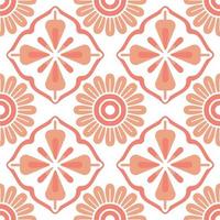 Orange flower pattern design for decorating, wallpaper, wrapping paper, fabric, backdrop and etc. vector