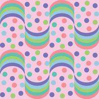 Colorful circle pastel pattern design for decorating, wallpaper, wrapping paper, fabric, backdrop and etc. vector