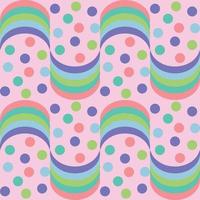 Colorful circle pastel pattern design for decorating, wallpaper, wrapping paper, fabric, backdrop and etc. vector