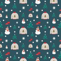 Christmas pattern design for decorating, wallpaper, wrapping paper, fabric, backdrop and etc. vector