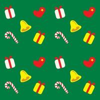 Red, green, Christmas team background pattern for screening on various materials such as bags, handkerchiefs, curtains, sheets, wrapping paper, boxes, cards, cell phone cases, mugs, plates, etc. vector