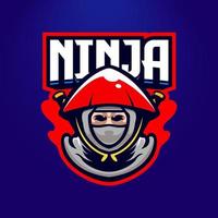 Ninja esport logo vector