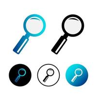 Abstract Investigation Icon Illustration vector